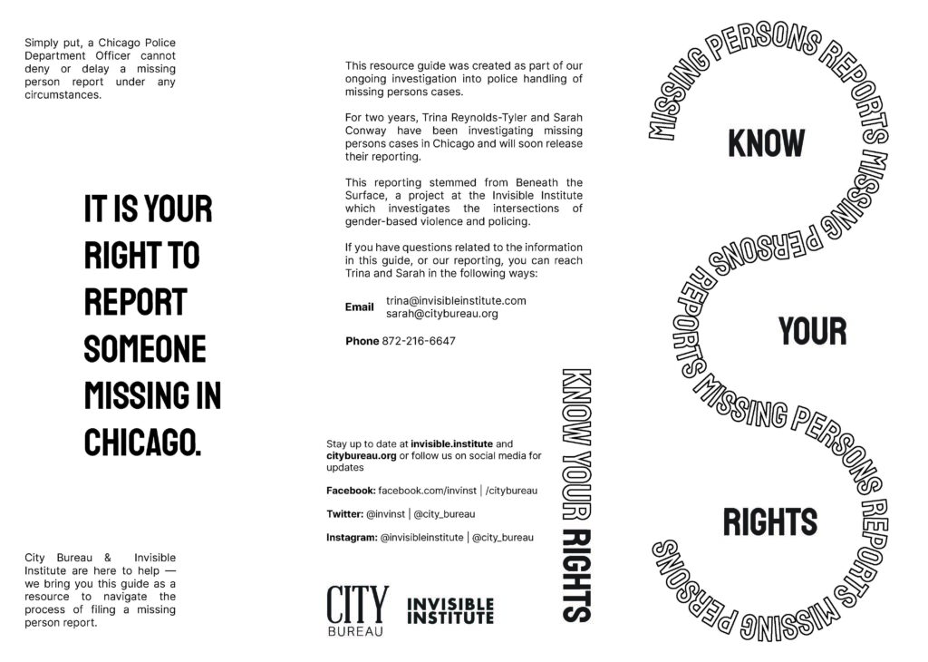Trifold Know Your Rights page 1
